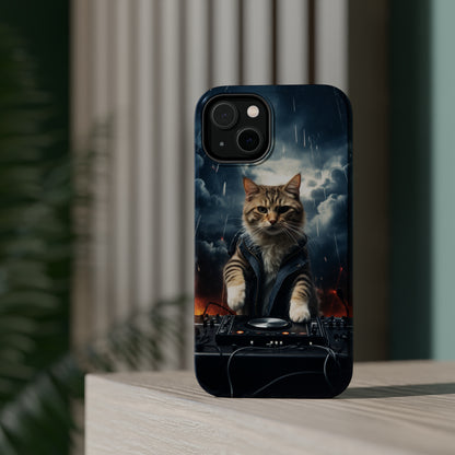 MagSafe Tough Cases for iphone - Pet Lover Series - Cat DJ Storm 1