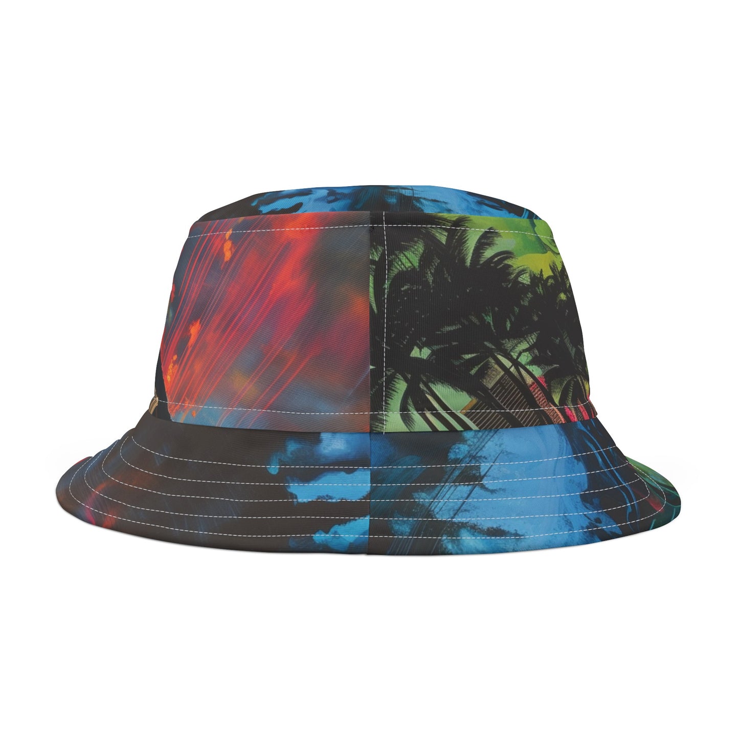 Bucket Hat (AOP) Waikiki Liquid Fire