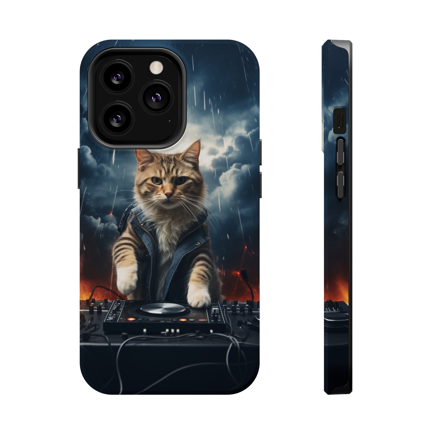 MagSafe Tough Cases for iphone - Pet Lover Series - Cat DJ Storm 1