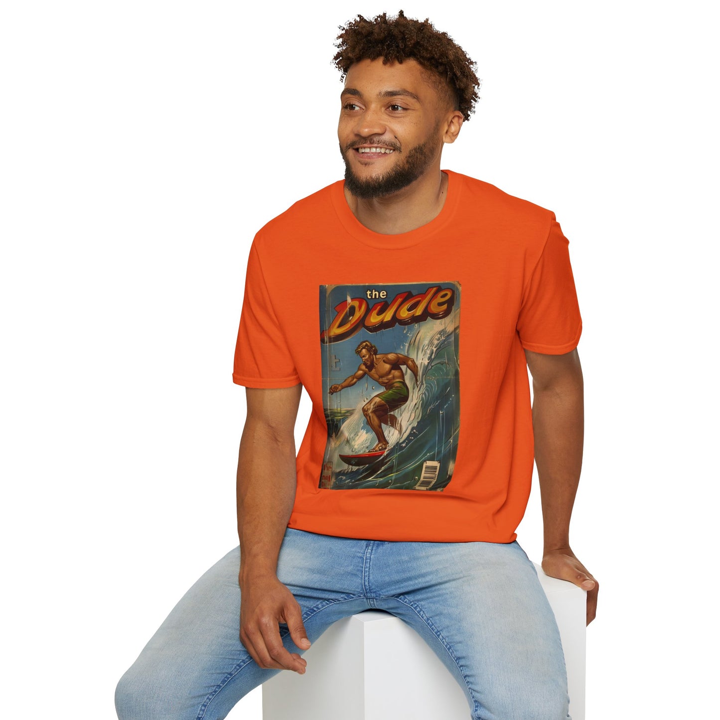 The Dude Retro Comic Surfer T-Shirt