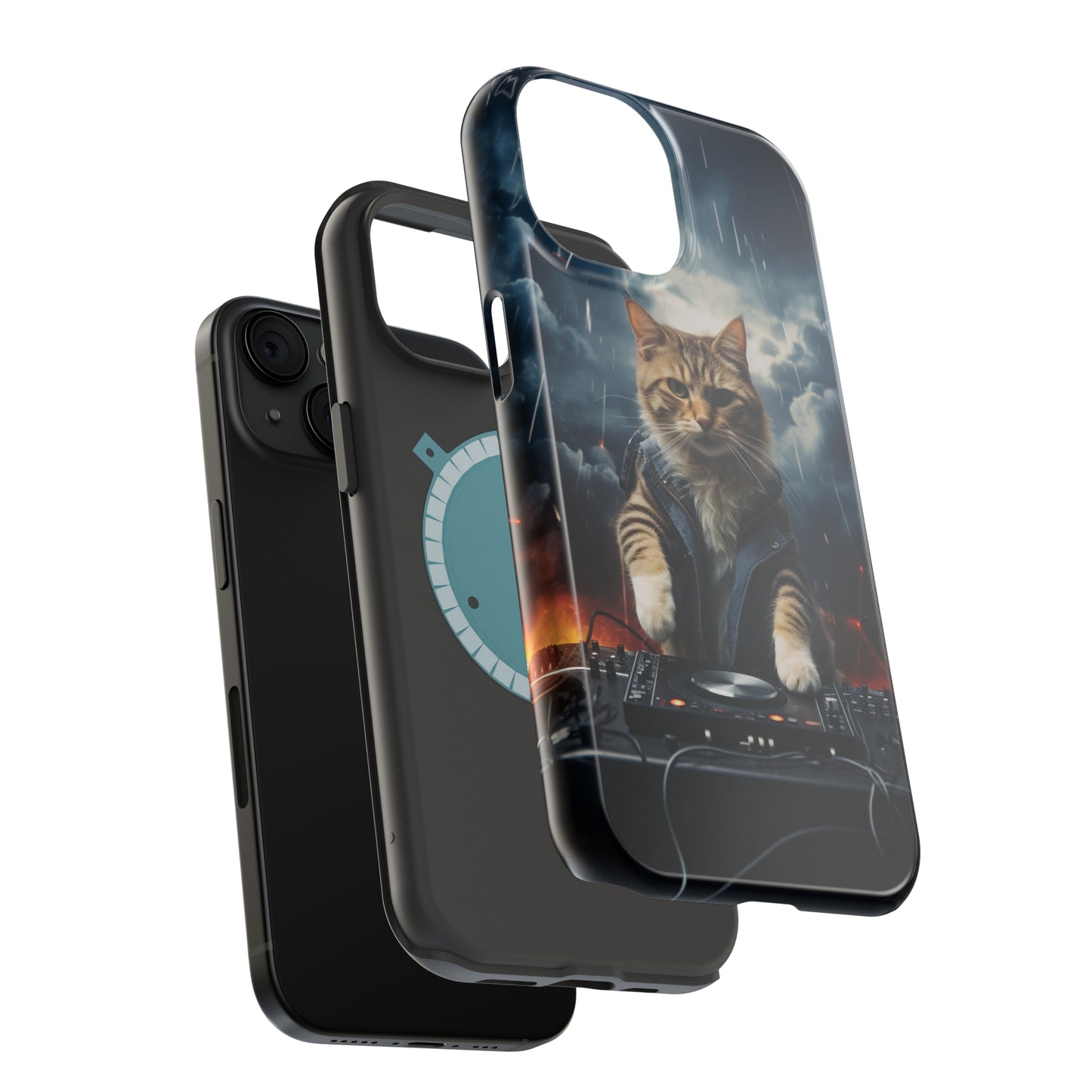 MagSafe Tough Cases for iphone - Pet Lover Series - Cat DJ Storm 1