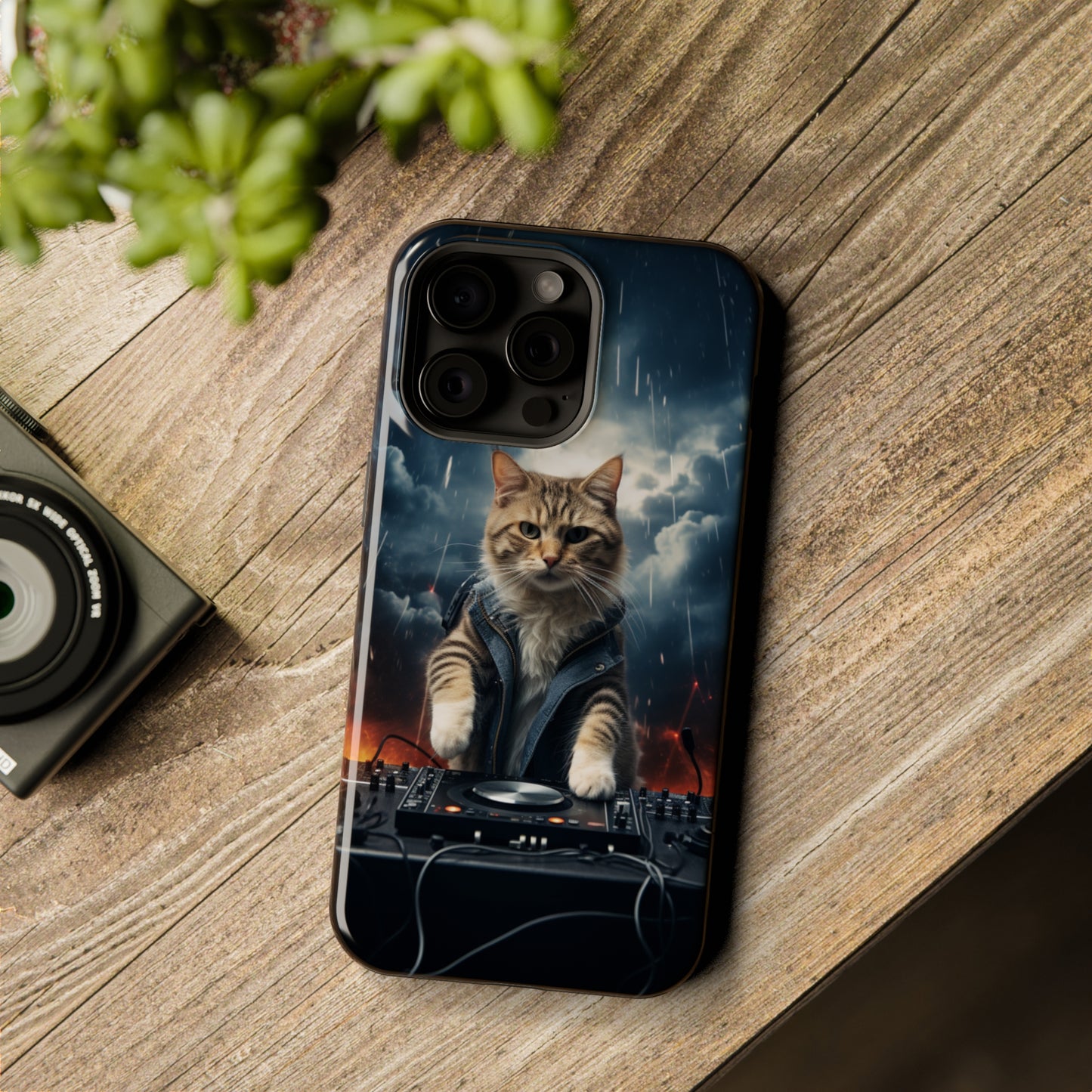 MagSafe Tough Cases for iphone - Pet Lover Series - Cat DJ Storm 1