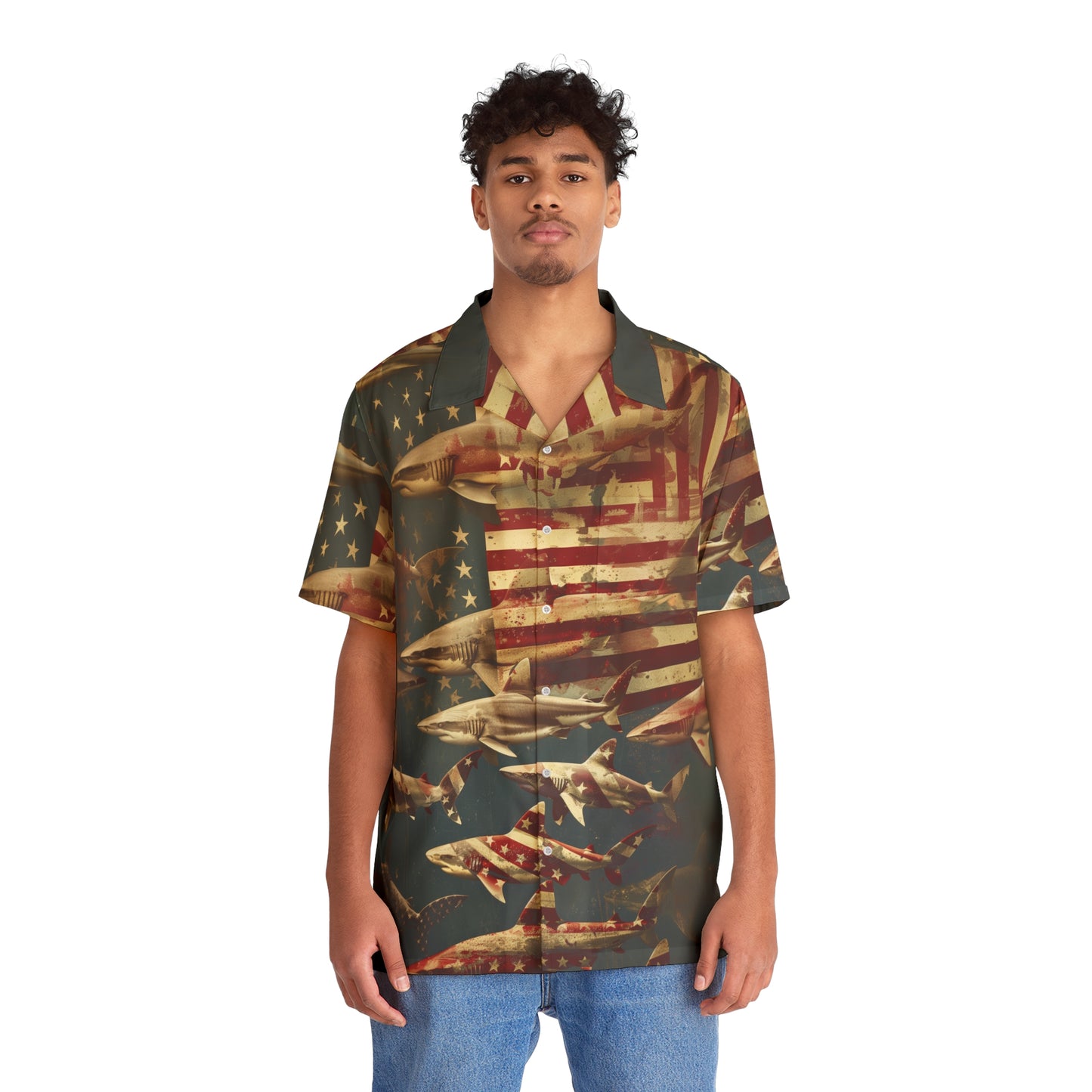 Shark of July - Aloha Shirt V1