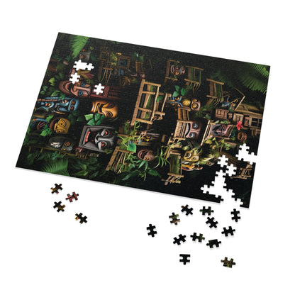 Tropical Tiki Statue Jigsaw Puzzle - Tropical Series 1