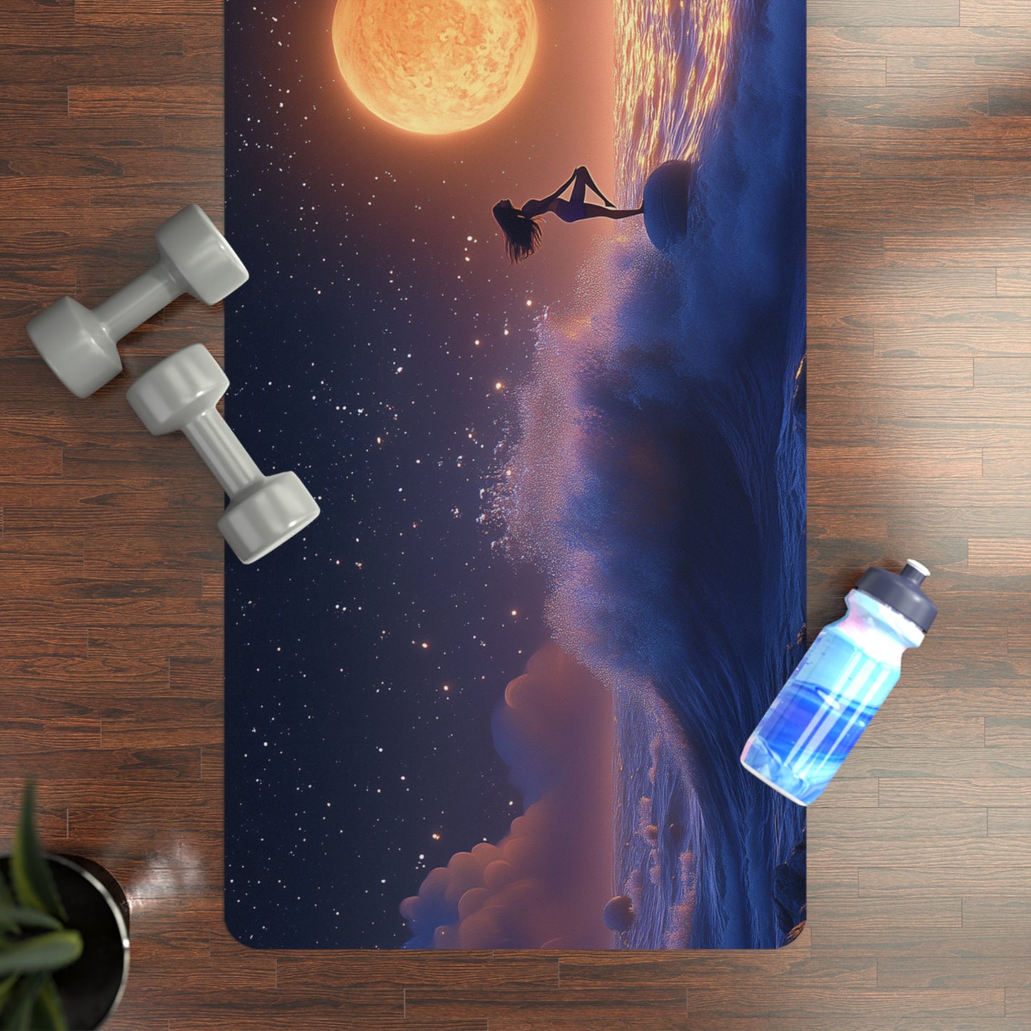 Serene Ocean Yoga Mat - Perfect for Meditation and Practice V7