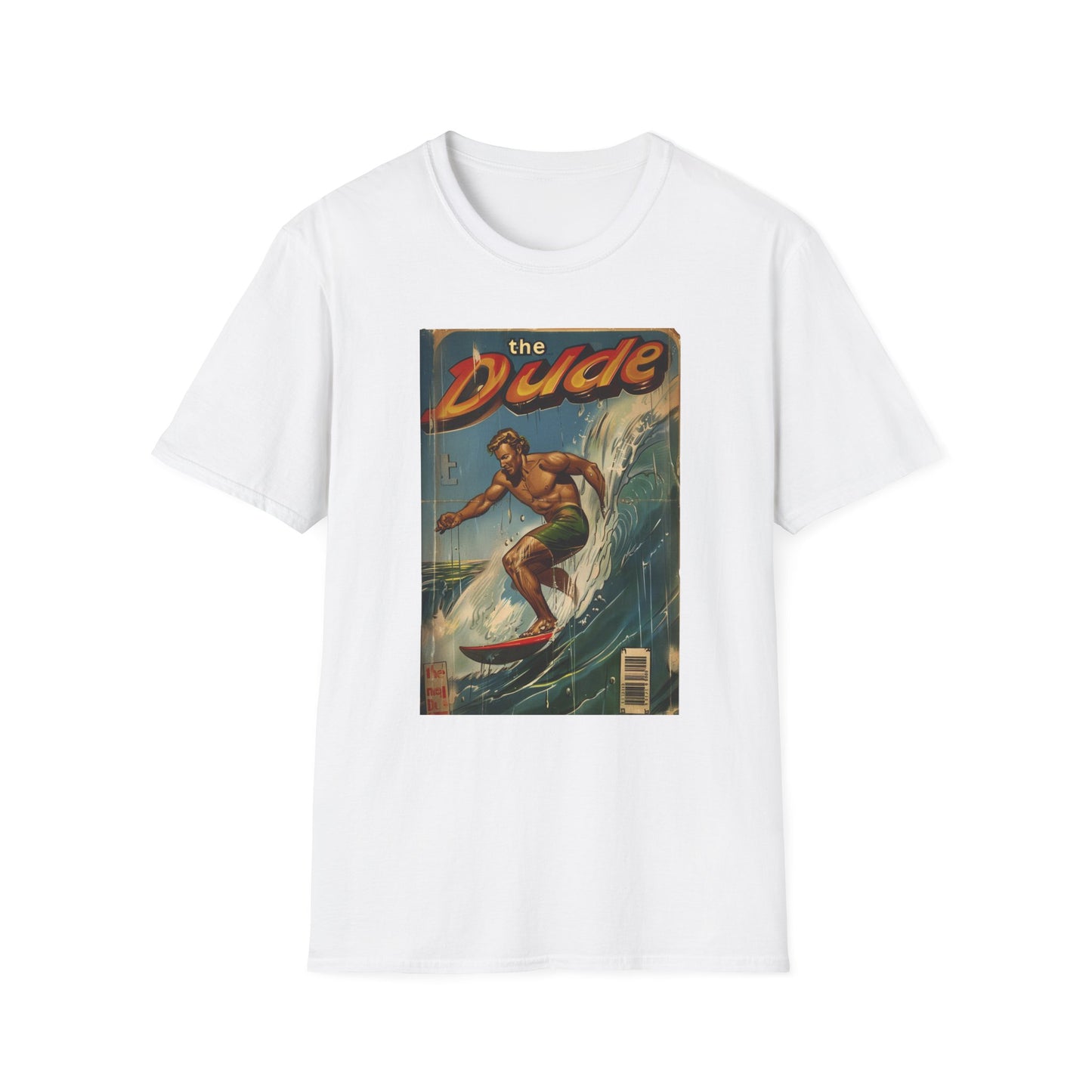 The Dude Retro Comic Surfer T-Shirt