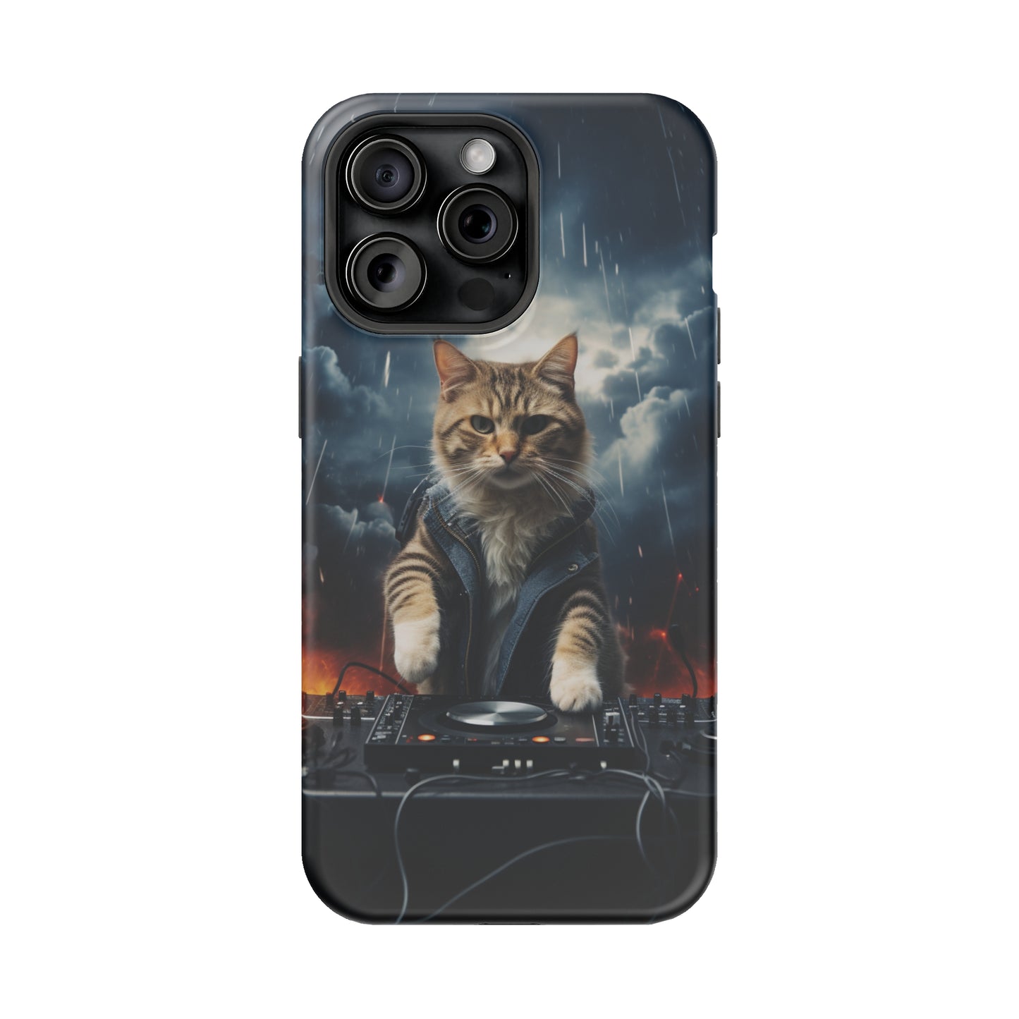 MagSafe Tough Cases for iphone - Pet Lover Series - Cat DJ Storm 1