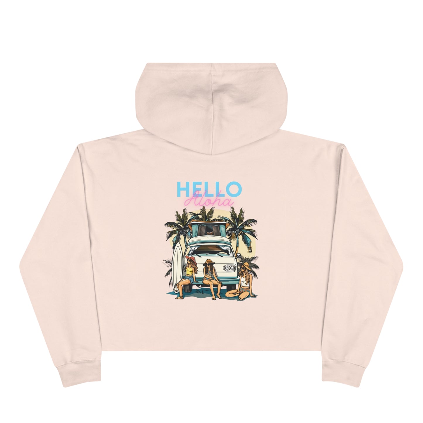 Crop Hoodie - Hello Aloha