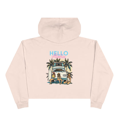 Crop Hoodie - Hello Aloha