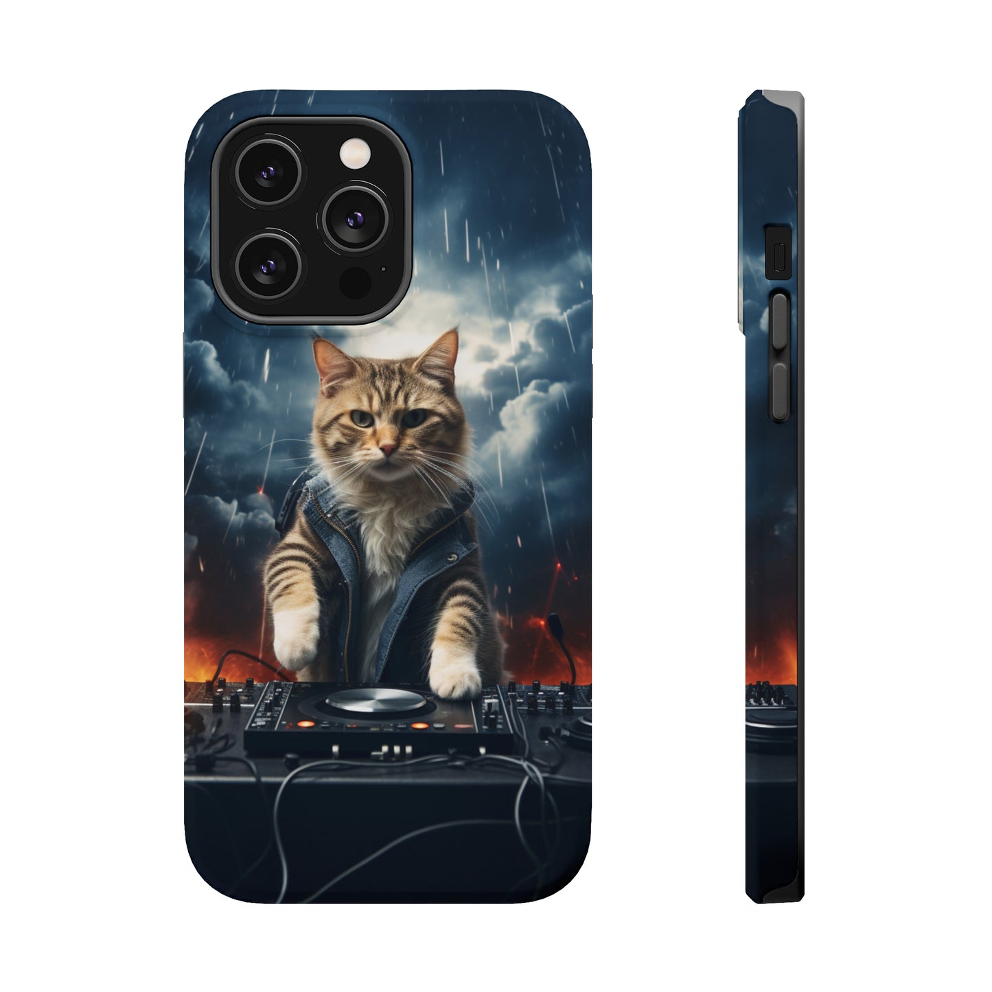 MagSafe Tough Cases for iphone - Pet Lover Series - Cat DJ Storm 1