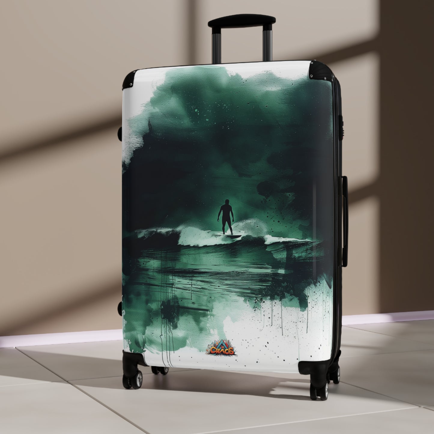 Stylish Surfer at Night Design - luggage