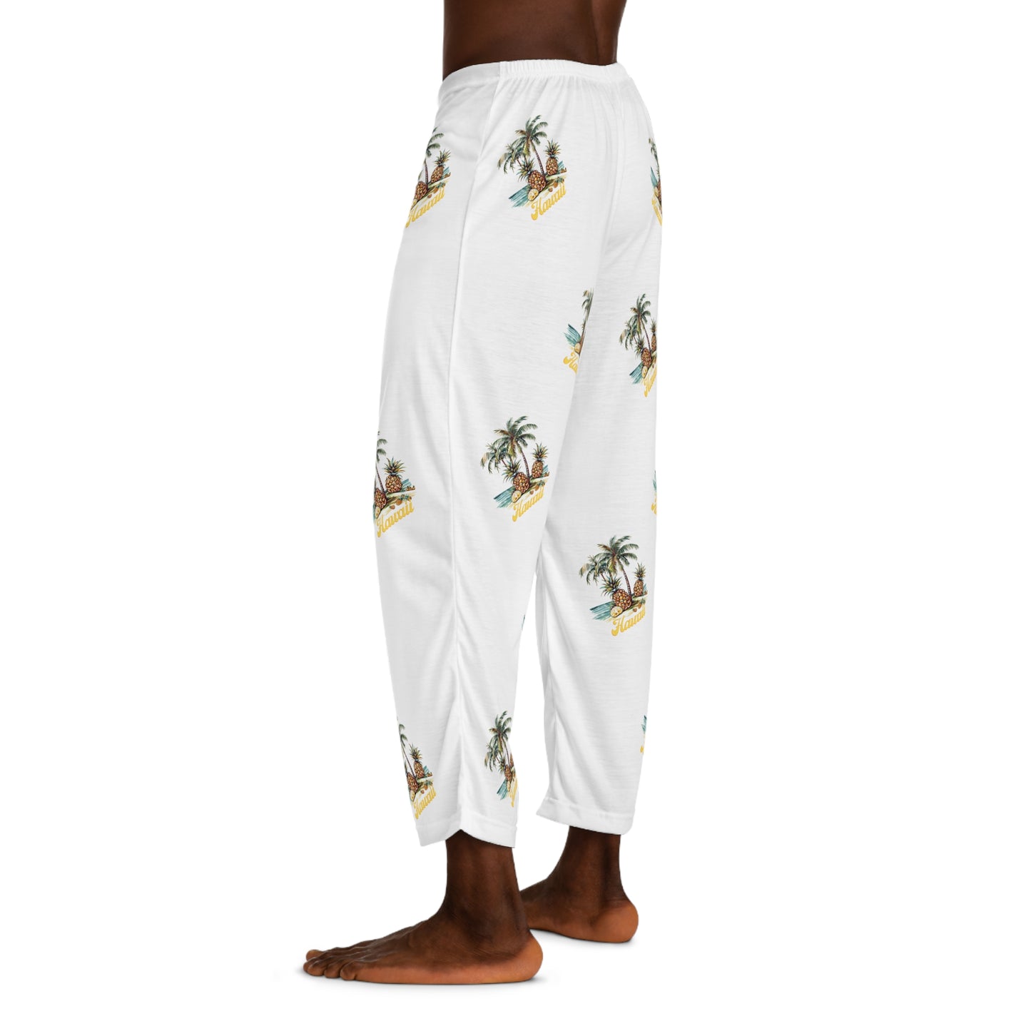 Men's Pajama Pants - Tropical Hawaii Print V1