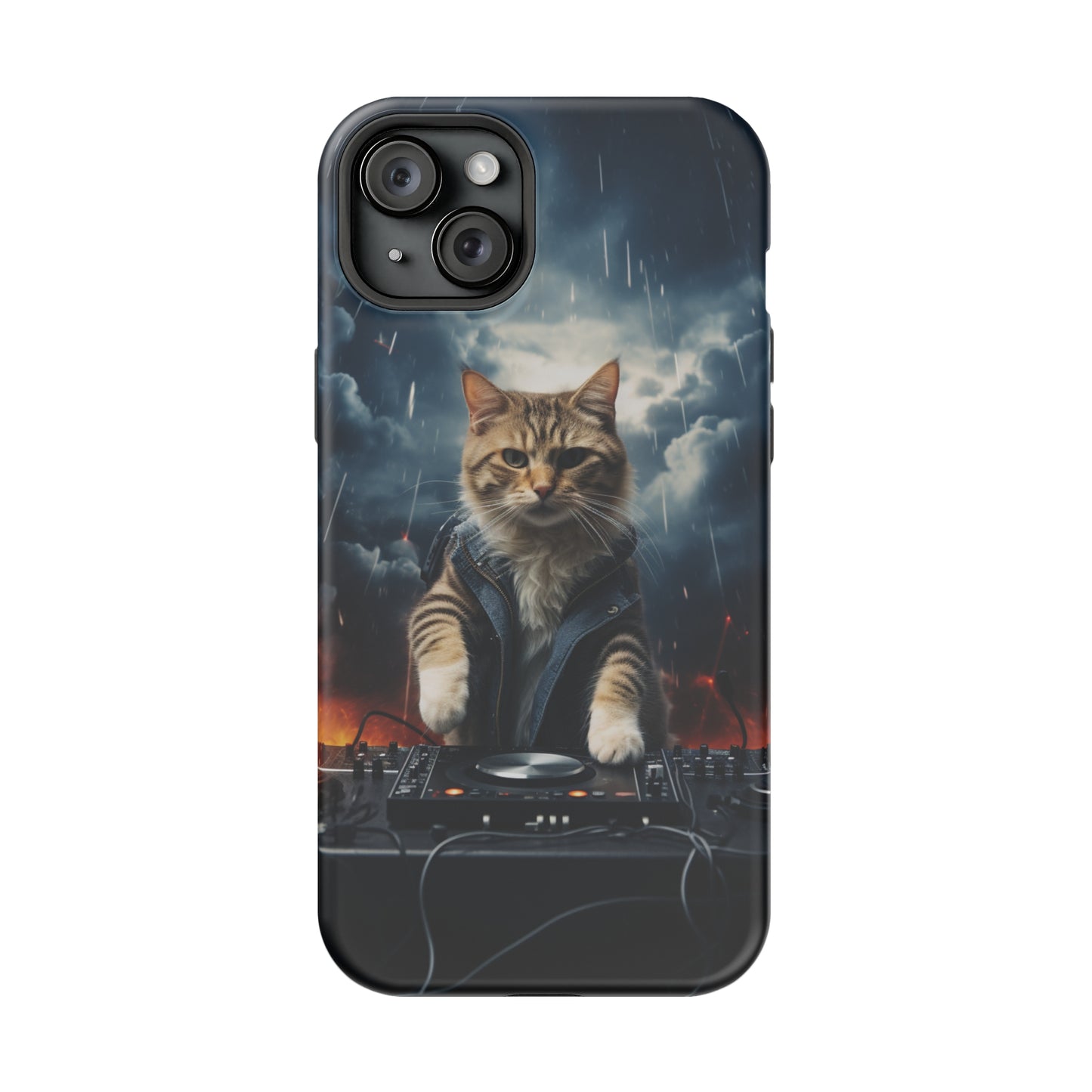 MagSafe Tough Cases for iphone - Pet Lover Series - Cat DJ Storm 1