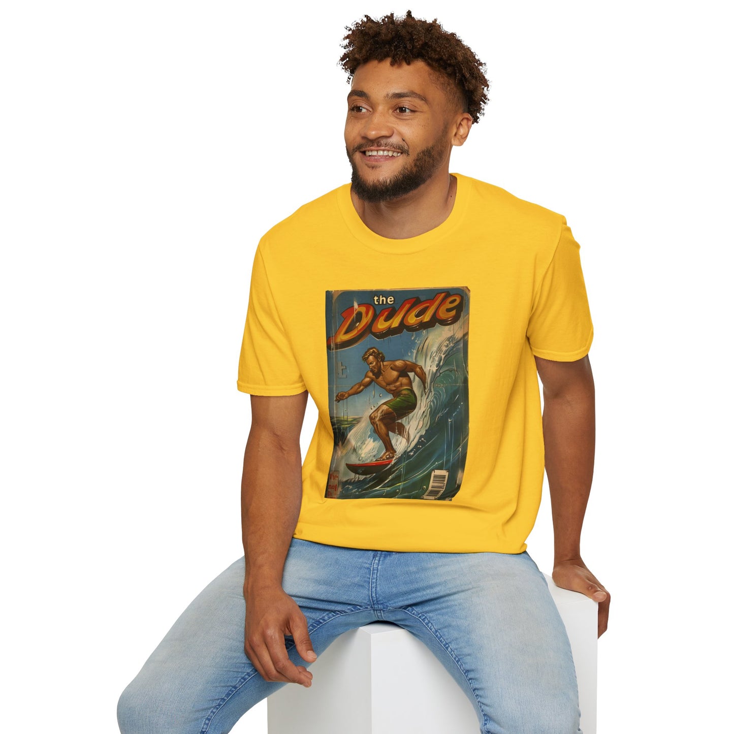 The Dude Retro Comic Surfer T-Shirt