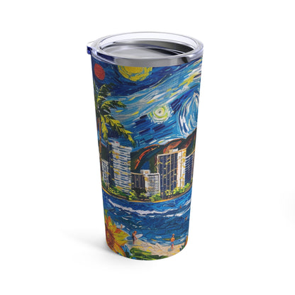 Tumbler 20oz - Van Gogh Meets Waikiki v1