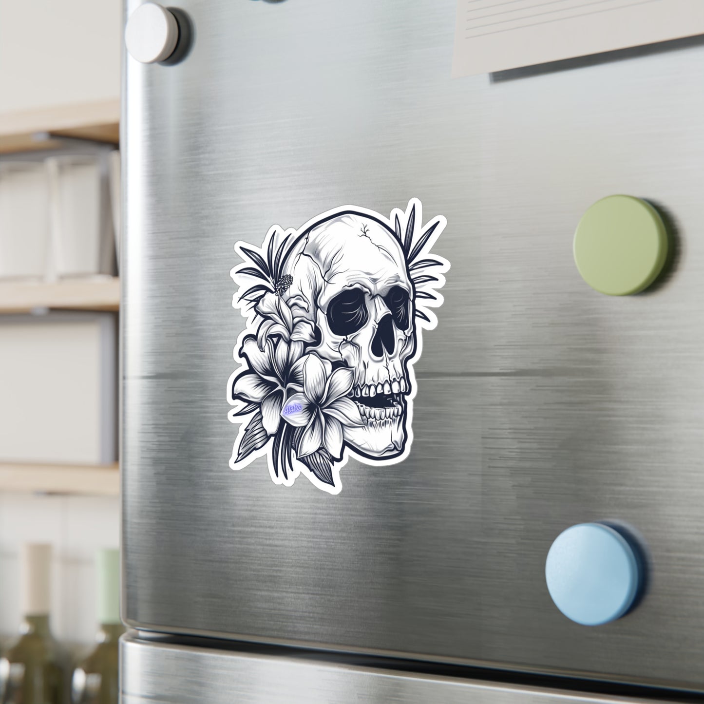 Stickers by Floral Fusion - Skull Pineapple v3