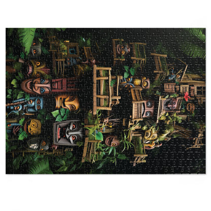 Tropical Tiki Statue Jigsaw Puzzle - Tropical Series 1