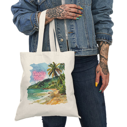 Natural Tote Bag - Tropics Now Series 2