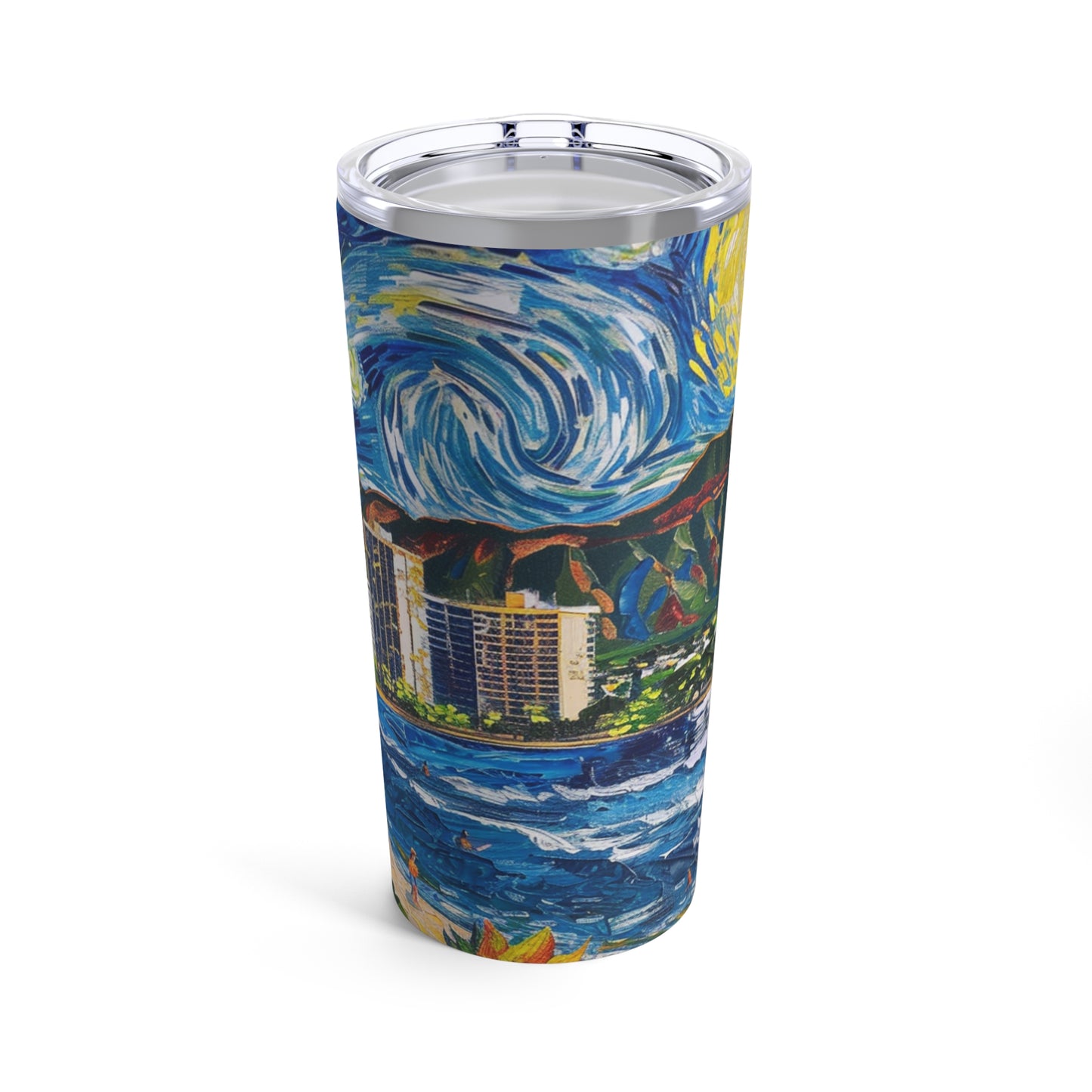 Tumbler 20oz - Van Gogh Meets Waikiki v1