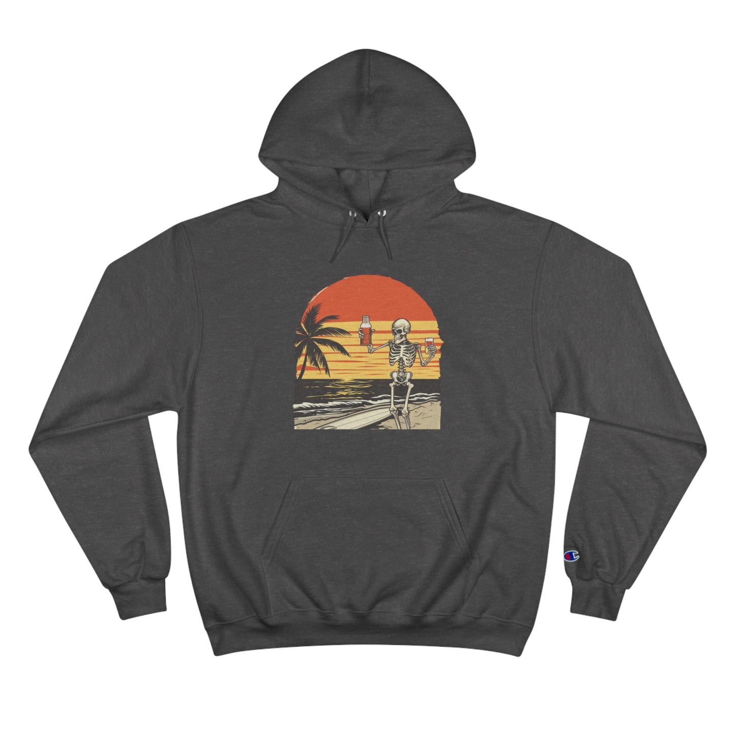 Pau Hana Surf Skeleton Hoodie