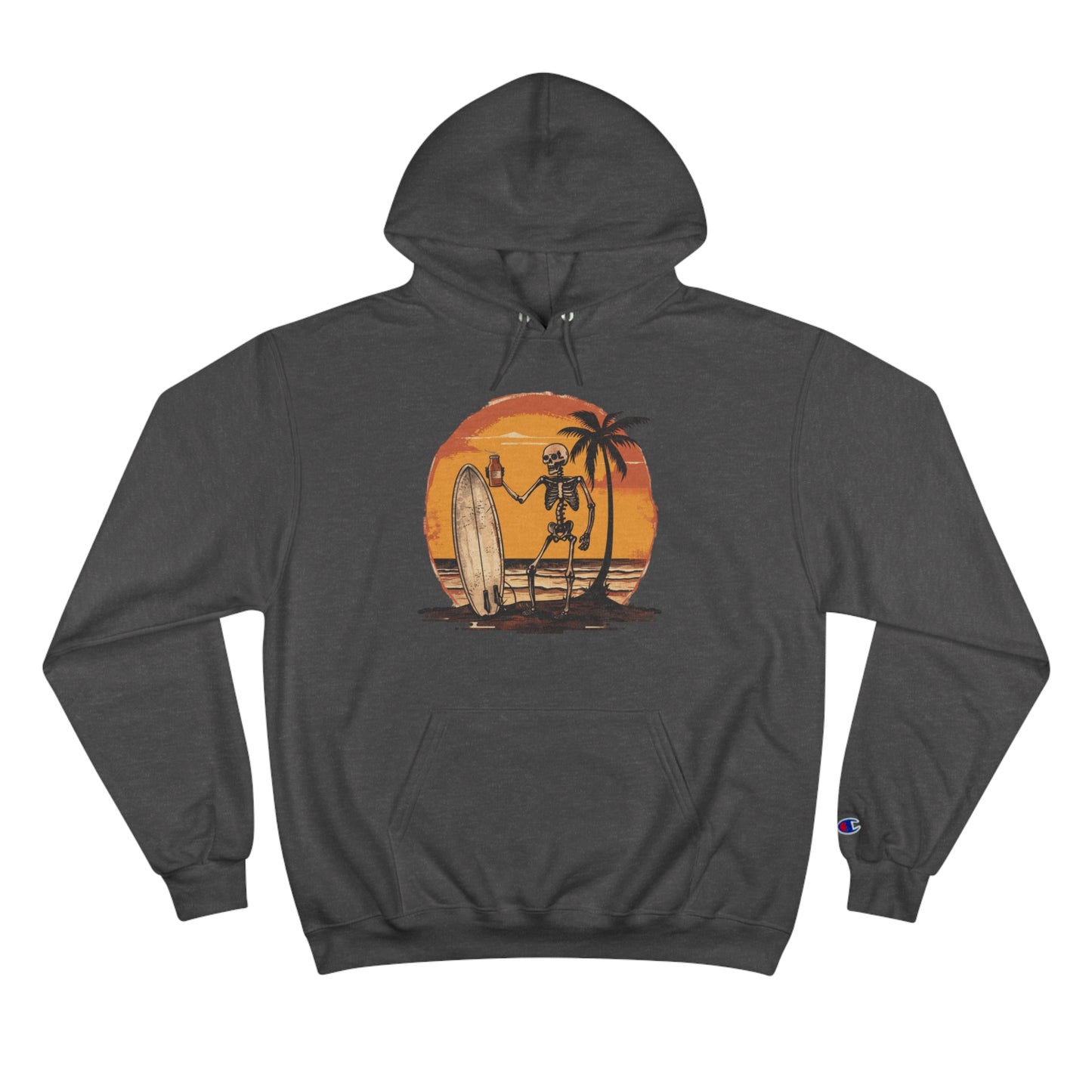 Pau Hana Surf Skeleton Hoodie - v3