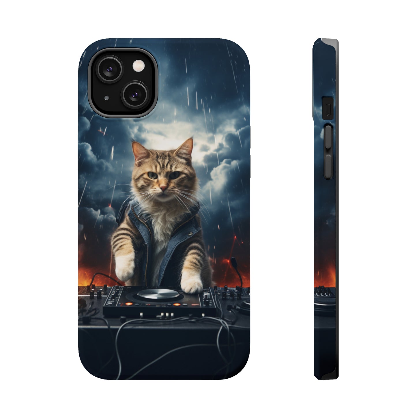 MagSafe Tough Cases for iphone - Pet Lover Series - Cat DJ Storm 1