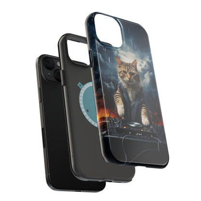 MagSafe Tough Cases for iphone - Pet Lover Series - Cat DJ Storm 1