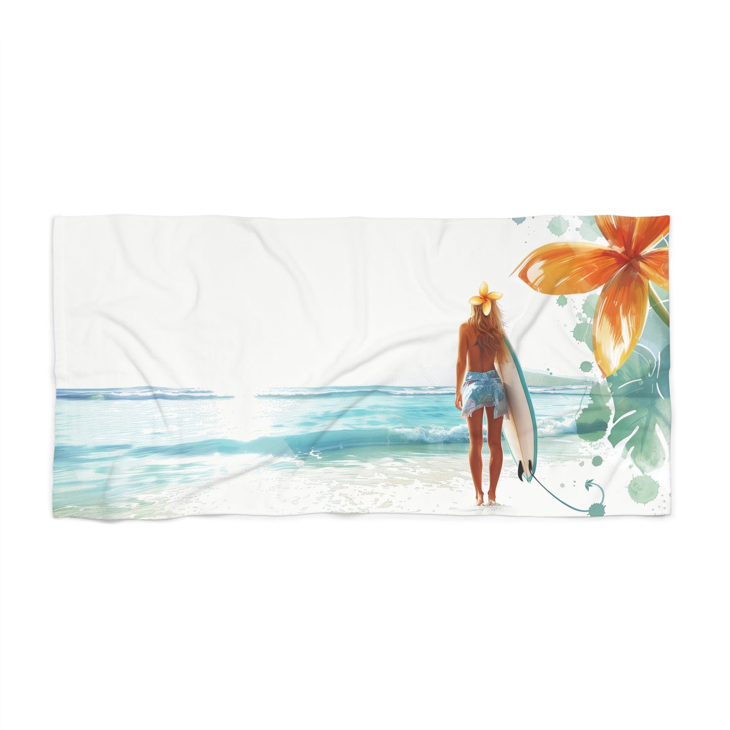 Beach Towel - Surf Girl v1