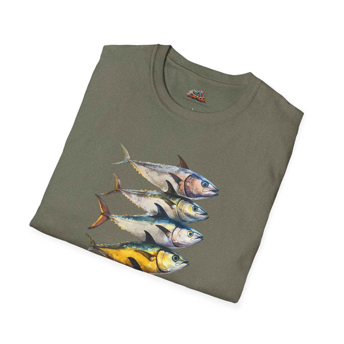 Soft 100% Ring-Spun Cotton - Artsy T-Shirt Collection - Artsy Designs Tuna V1