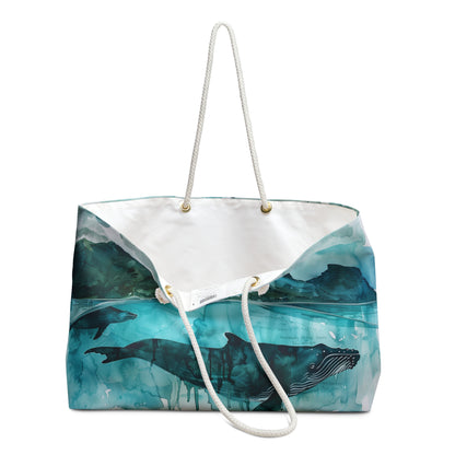 Beautiful Humpback Whales, Weekender Bag, v1