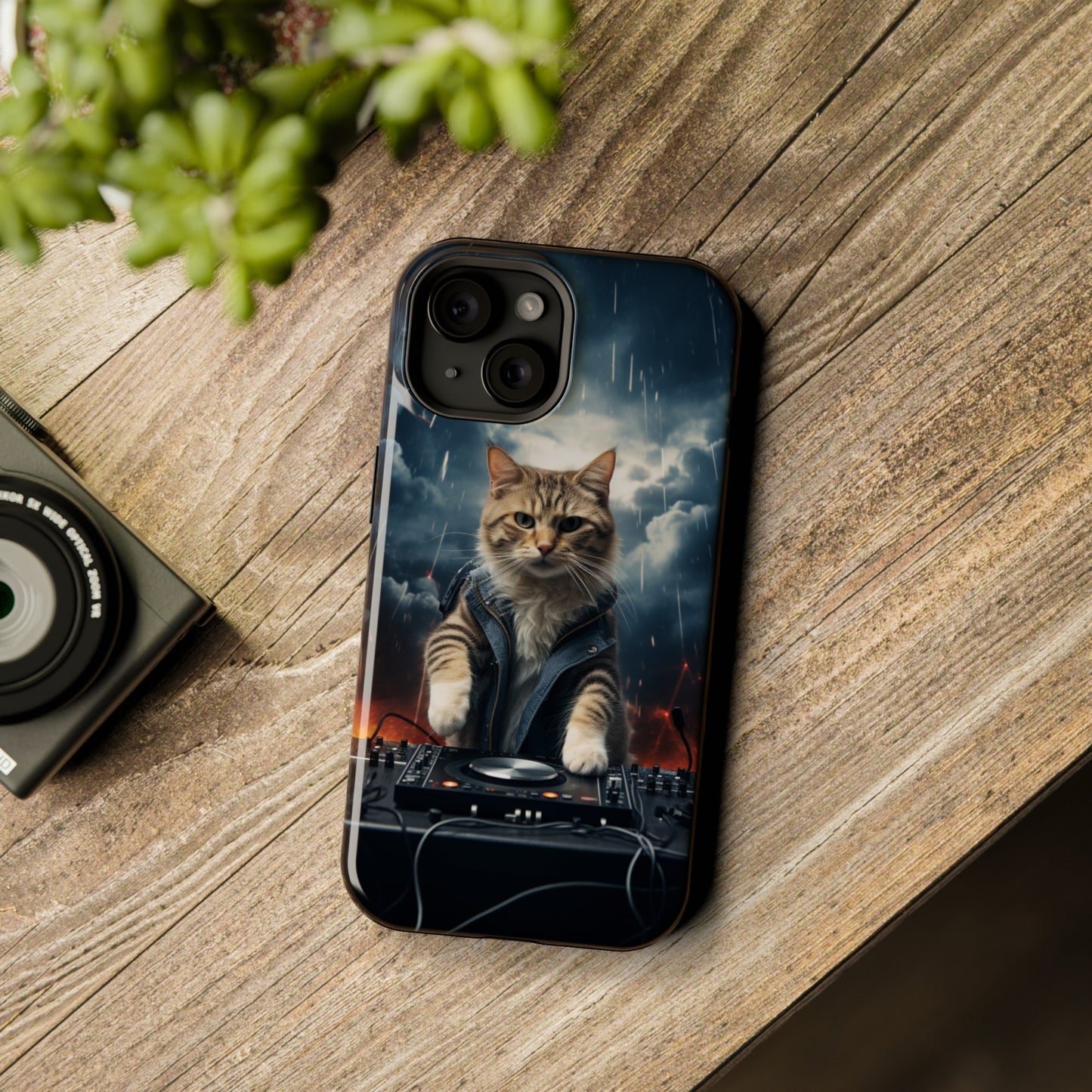 MagSafe Tough Cases for iphone - Pet Lover Series - Cat DJ Storm 1