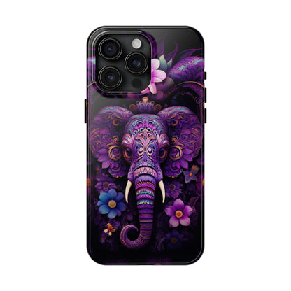 Tough IPhone Cases by Floral Fusion Graphics - Flower Elephant 3