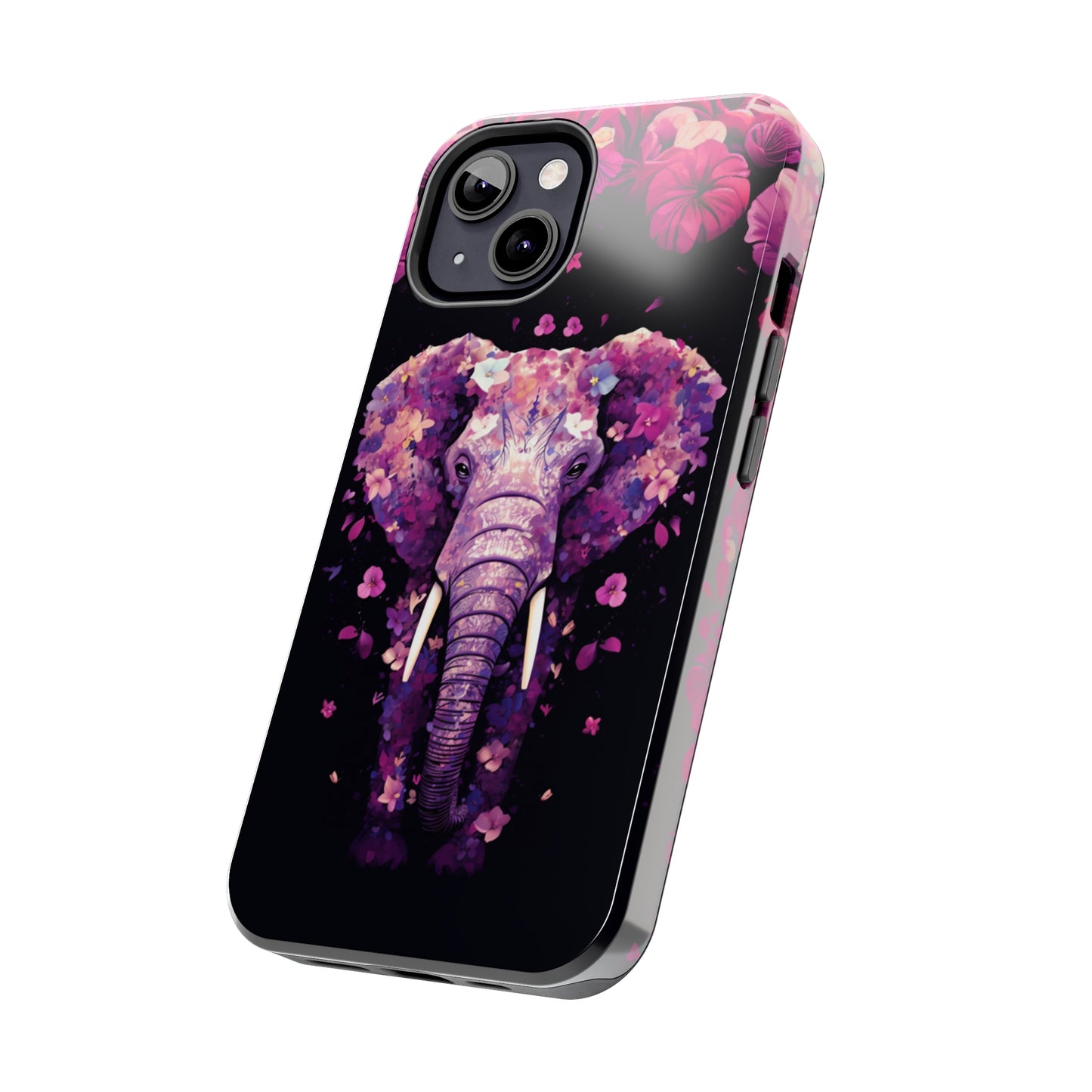 Tough IPhone Cases by Floral Fusion Graphics - Flower Elephant 1