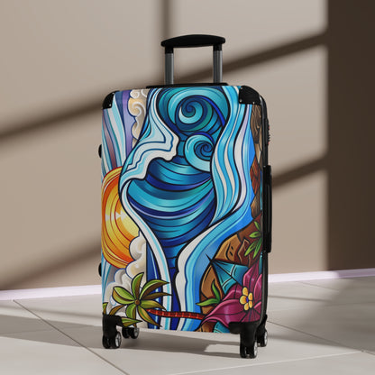 Luggage -Tropical Beach Sunset Graphic Design V2