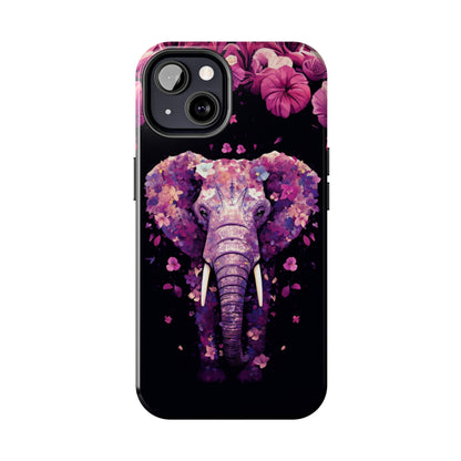 Tough IPhone Cases by Floral Fusion Graphics - Flower Elephant 1