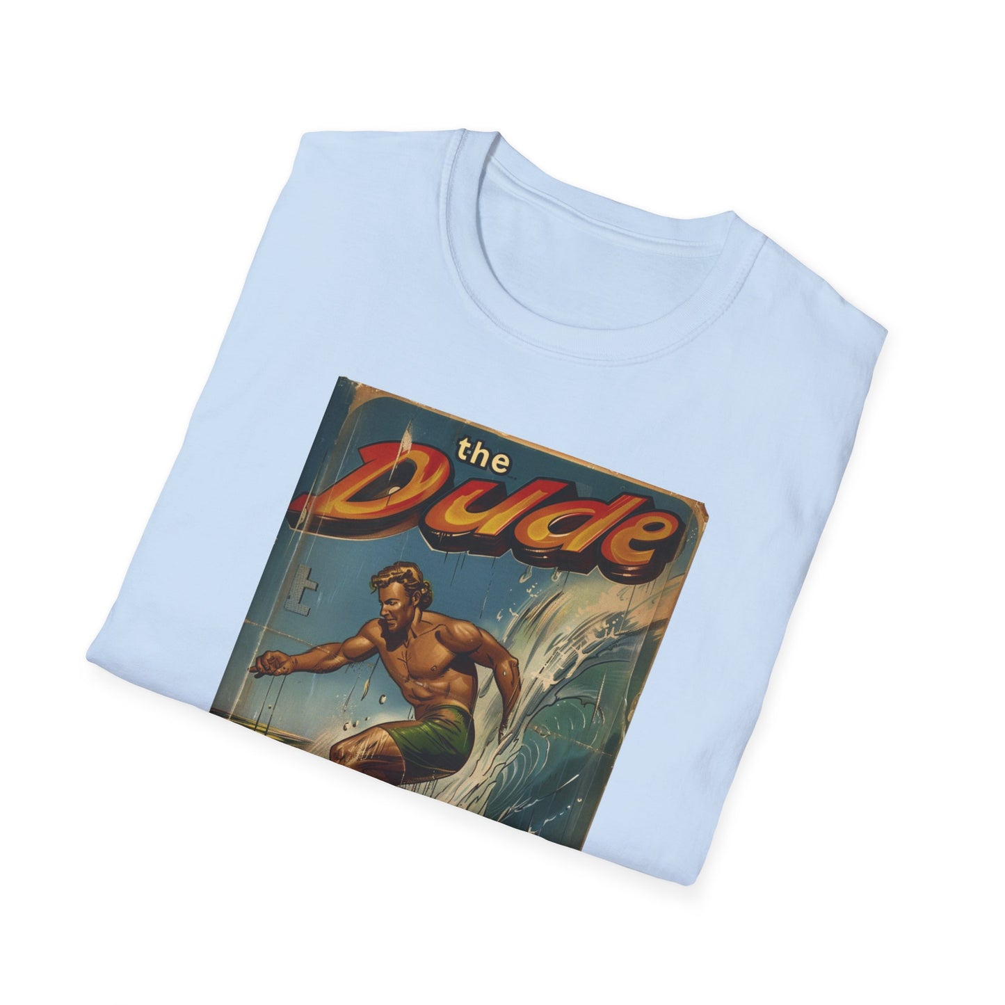 The Dude Retro Comic Surfer T-Shirt