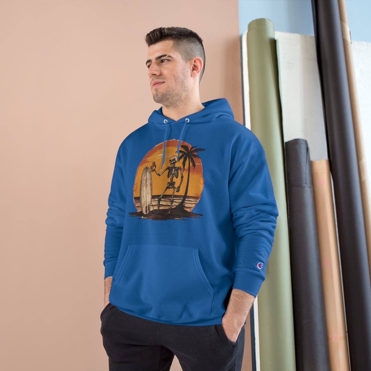 Pau Hana Surf Skeleton Hoodie - v3