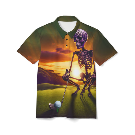 Skeleton Golf Polo Shirt