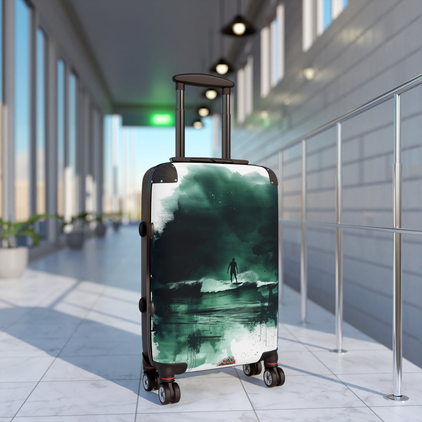 Stylish Surfer at Night Design - luggage