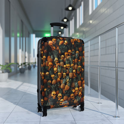 Designer Luggage - pineapple skull