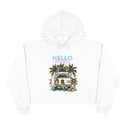 Crop Hoodie - Hello Aloha