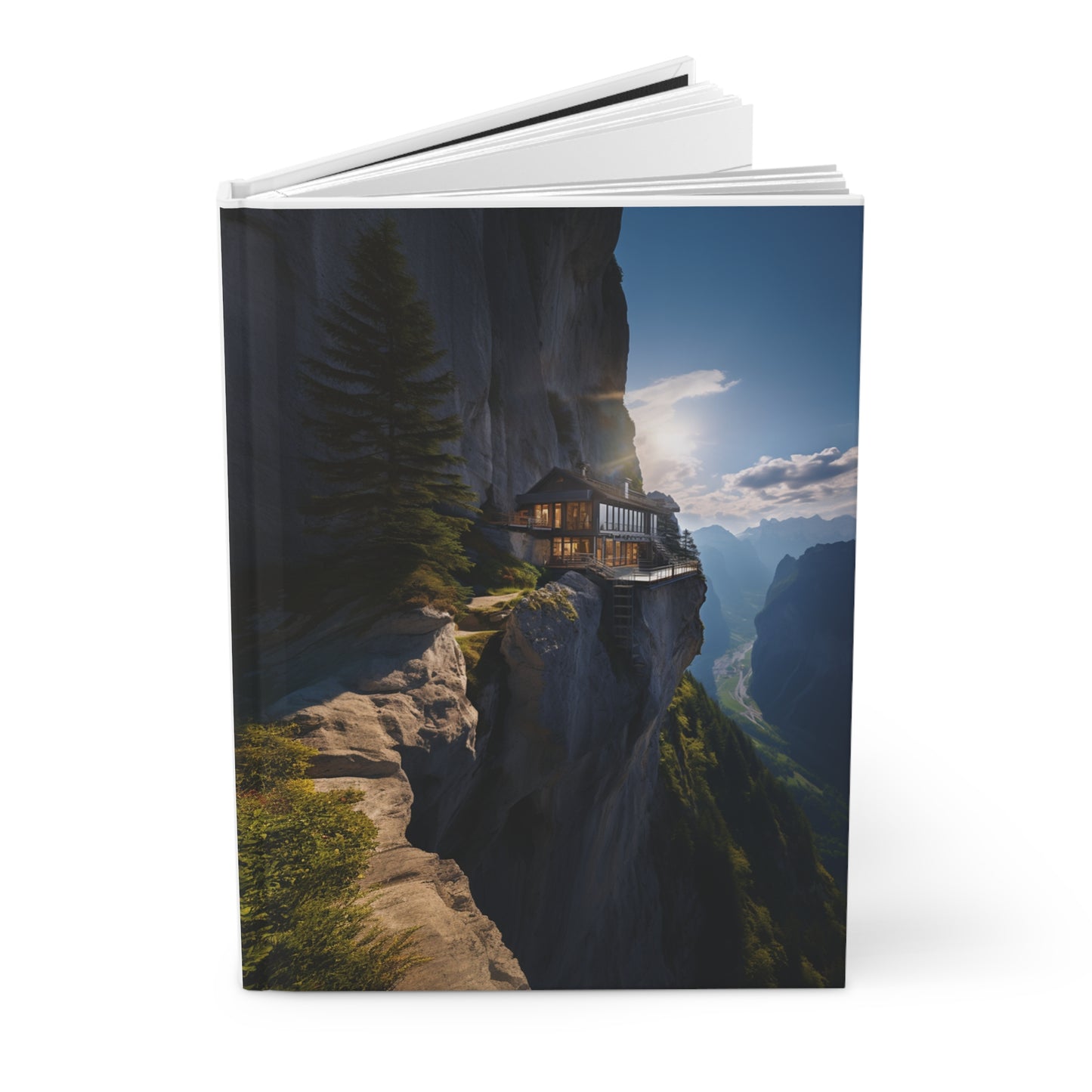 Hardcover Journal Matte - Imagination Homes Series Awesome Cliff House 4