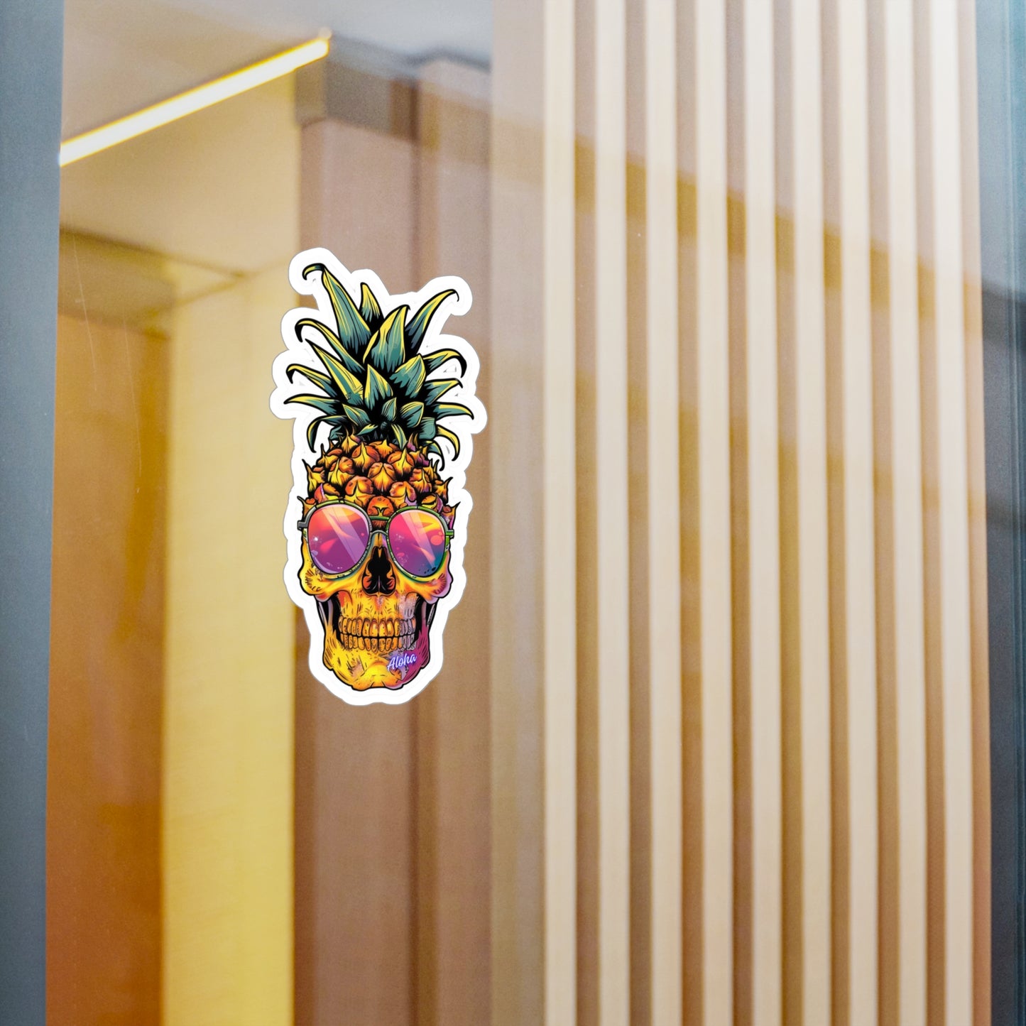 Stickers by Floral Fusion - Skull Pineapple v1