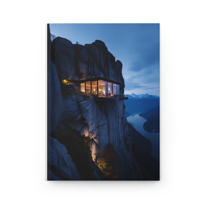 Hardcover Journal Matte - Imagination Homes Series Awesome Cliff House 1