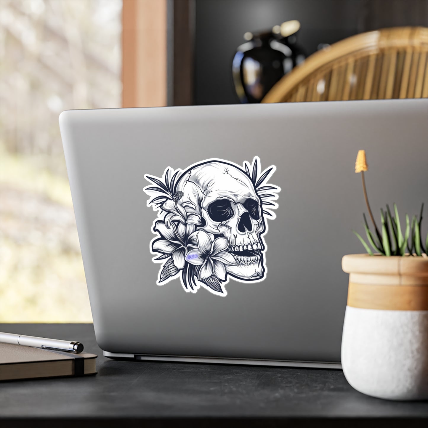 Stickers by Floral Fusion - Skull Pineapple v3