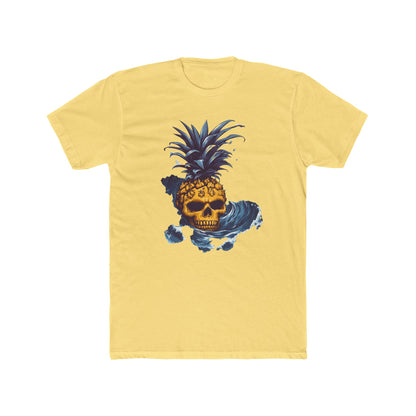 Cotton Tee - Pineapple Skull in Big Wave Design