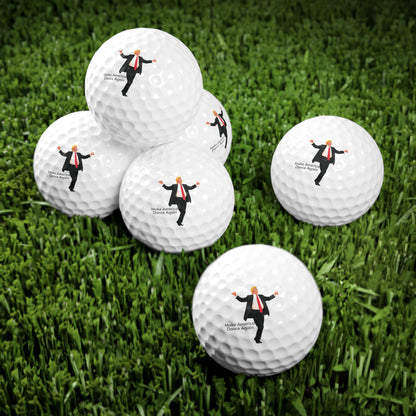 Funny Golf Balls, Make America Dance Again - 6pcs, Golf Gifts, Novelty Sports Gear, Unique Golfer Present, Fun Golf Accessories