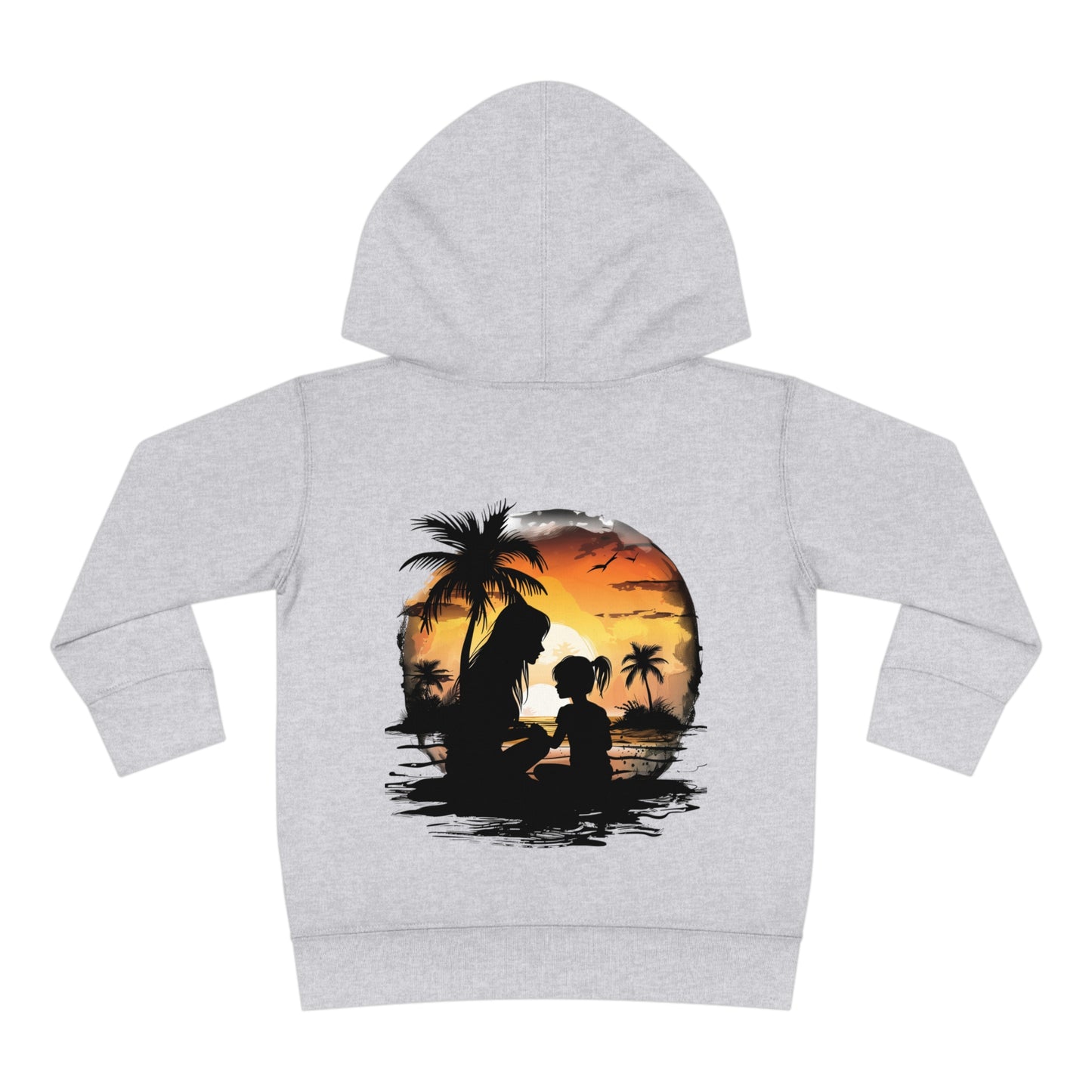 Toddler Pullover Fleece Hoodie - mom and me beach