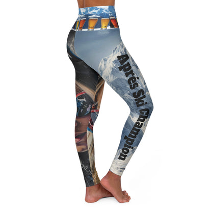 Aprés ski champion, High Waisted Yoga Leggings