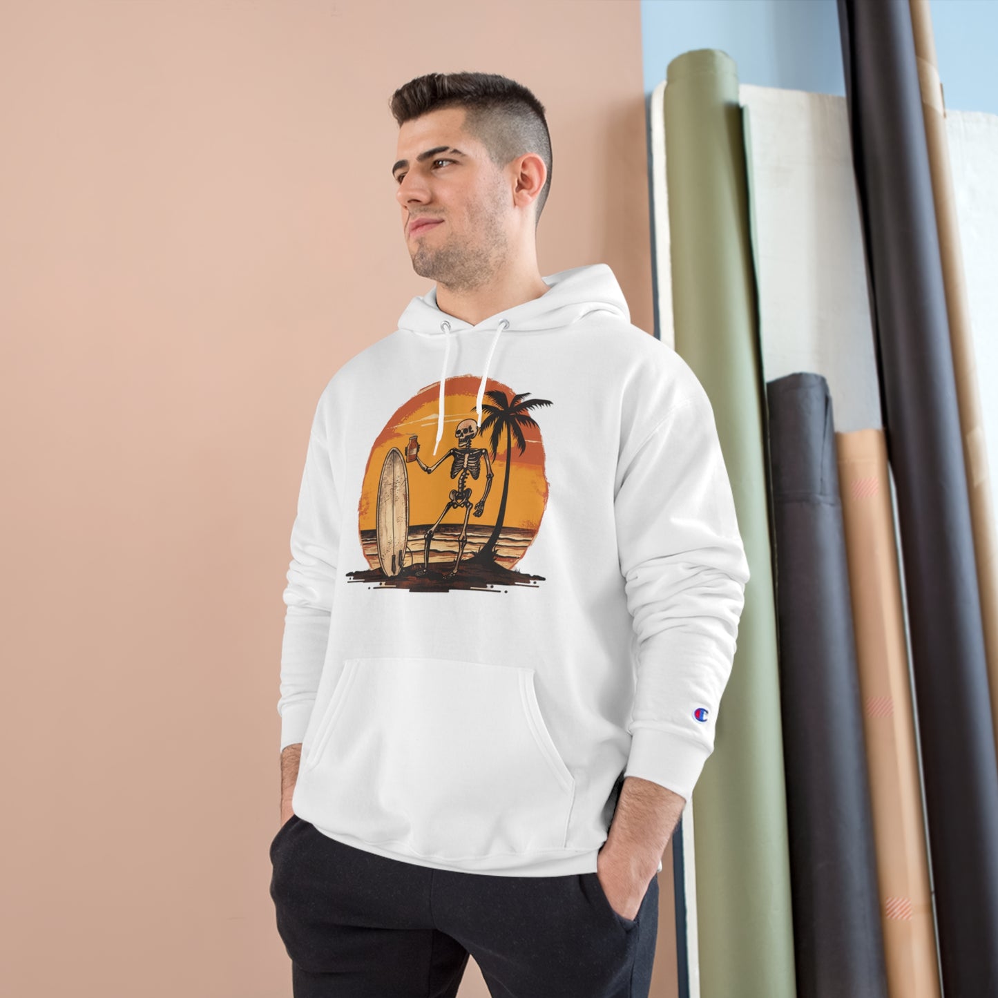 Pau Hana Surf Skeleton Hoodie - v3